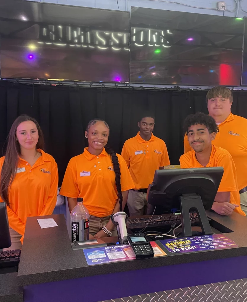 staff working at the funplex